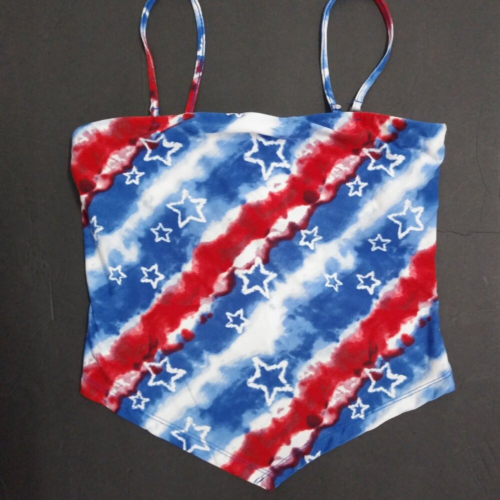 RWB No Boundaries Top Med Stars Stripes Convertible Tubetop